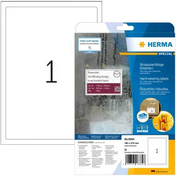 Lipnus spausdintuvo etiketė HERMA Signs A4 190x275 mm