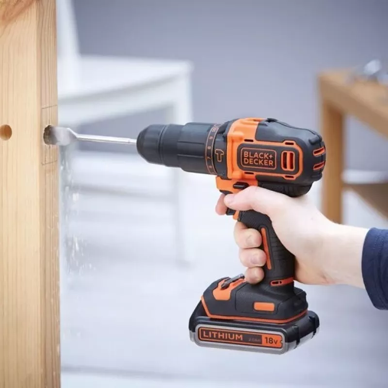 Juoda & Decker BDCHD18K1B2-QW grąžtas 1400 aps./min.