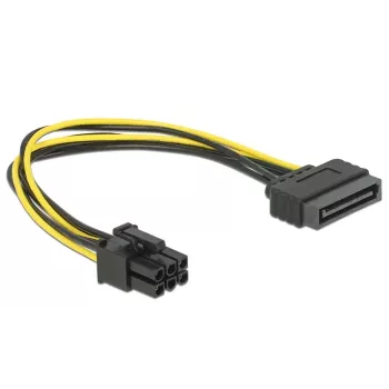 Delock 82924 SATA 15 kontaktų į 6 kontaktų PCI Express maitinimo kabelis
