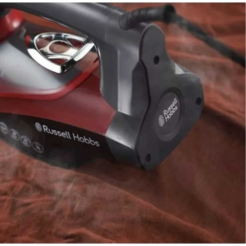 Russell Hobbs 25090-56 lygintuvas Sausas ir garinis lygintuvas Keraminis padas 2600 W Juoda, Pilka, Raudona