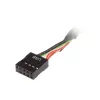 USB 19 kontaktų į USB 9 kontaktų adapterio laidas 0,15 m, juodas, No name ZUUS-173