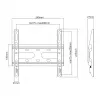 Tvirtinimo laikiklis SBOX PLB-2522F-2 23–43/45 kg apkrovoms, plokštė 200×200 mm