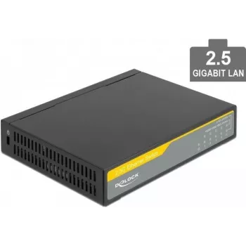 Tinklo komutatorius DeLOCK 87781 2,5G Ethernet juoda