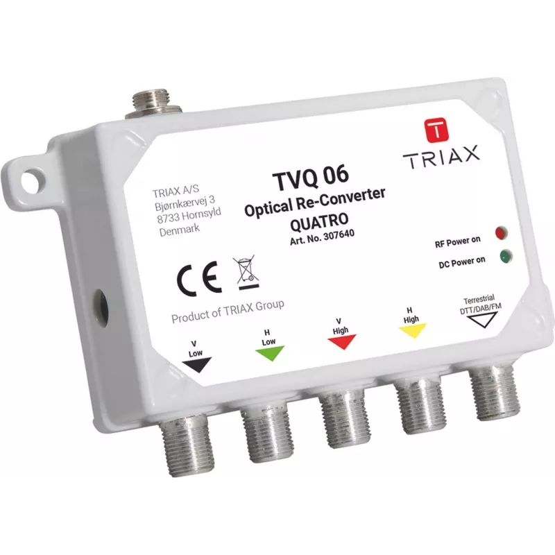 Triax TVQ 06 - Pilka - 20 V - 0,4 A - -10 - 60 °C - 26 mm - 61 mm (307640)