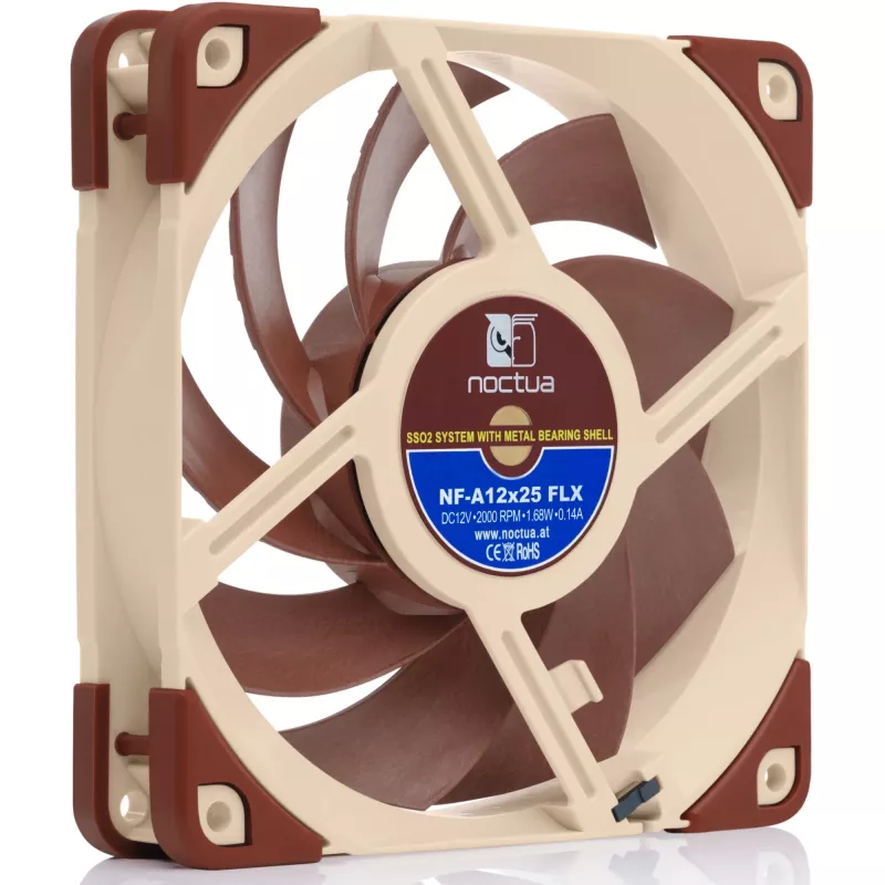 Noctua NF-A12x25 FLX 120mm korpuso ventiliatorius