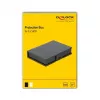 Apsauginės dėžutės dangtelis DeLOCK 18372, skirtas 3,5 colio HDD, juodas