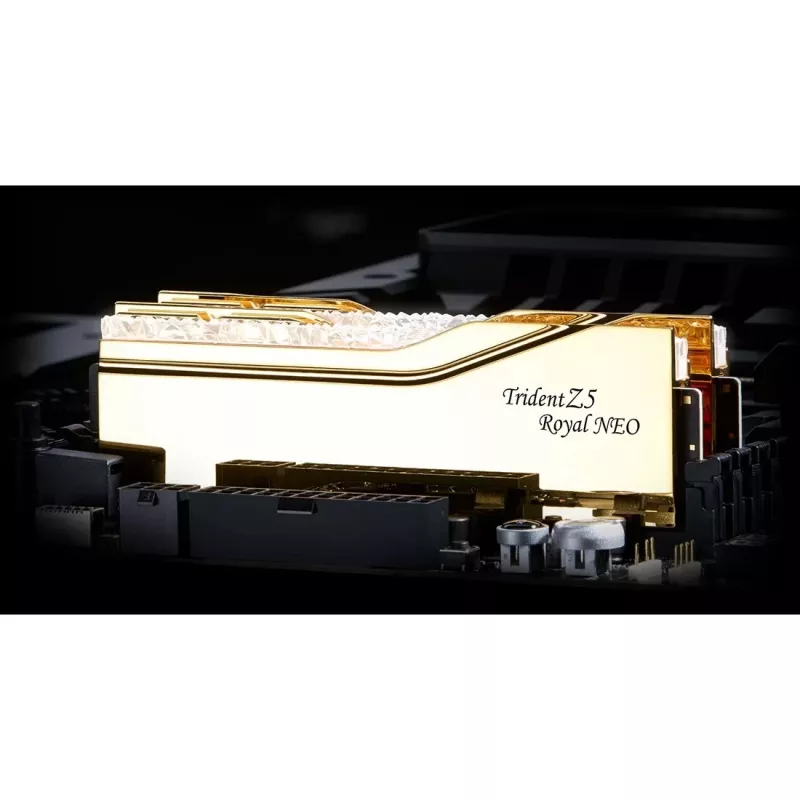 DIMM 32 GB DDR5-8000 (2x 16 GB) Dual-Kit, Arbeitsspeicher gold, F5-8000J3848H16GX2-TR5NG, Trident Z5 Royal Neo, AMD EXPO