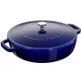 Puodas Staub Chistera 28 cm ketaus tamsiai mėlynas