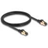 Tinklo kabelis DeLOCK RJ45 Cat.6A kištukas-kištukas S/FTP 1 m juodas