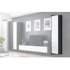 Cama uždara Spintelė VIGO '180' 180/40/30 sonomos ąžuolas/baltas blizgus