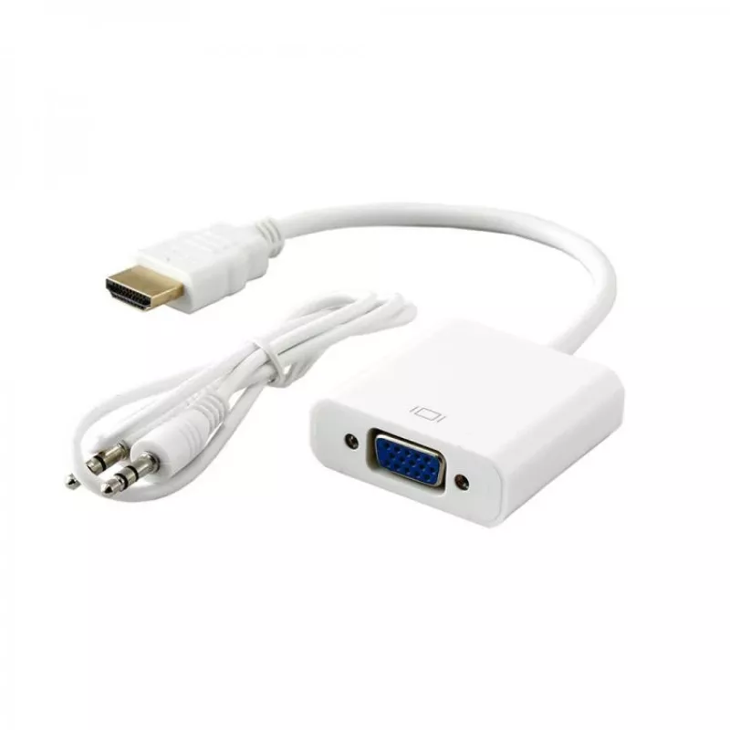Sbox HDMI V.->VGA M. + Garsas AD.HDMI-VGA+A