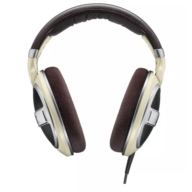 Ausinės Sennheiser HD 599 — laidinės aplink ausis, 50 Ω, 12–38500 Hz, 1,2 m laidas, dramblio kaulo spalvos
