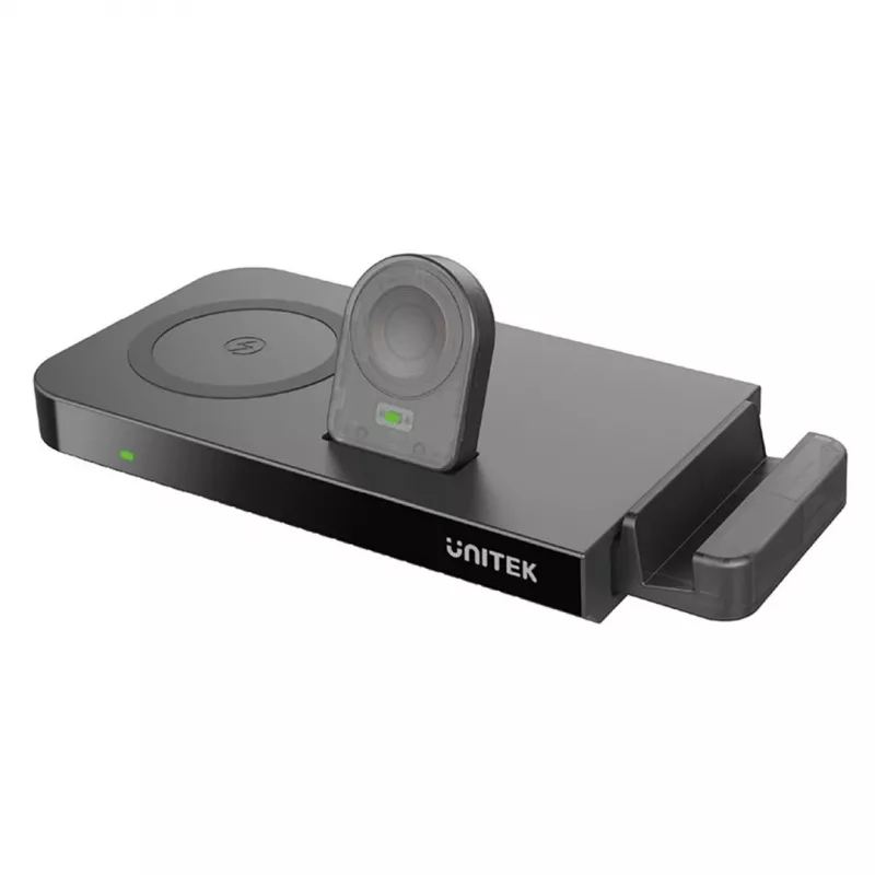 UNITEK MagMighty Combo 5 Ausinės Išmanusis telefonas Išmanusis laikrodis Juoda USB Belaidis įkrovimas Greitas įkrovimas