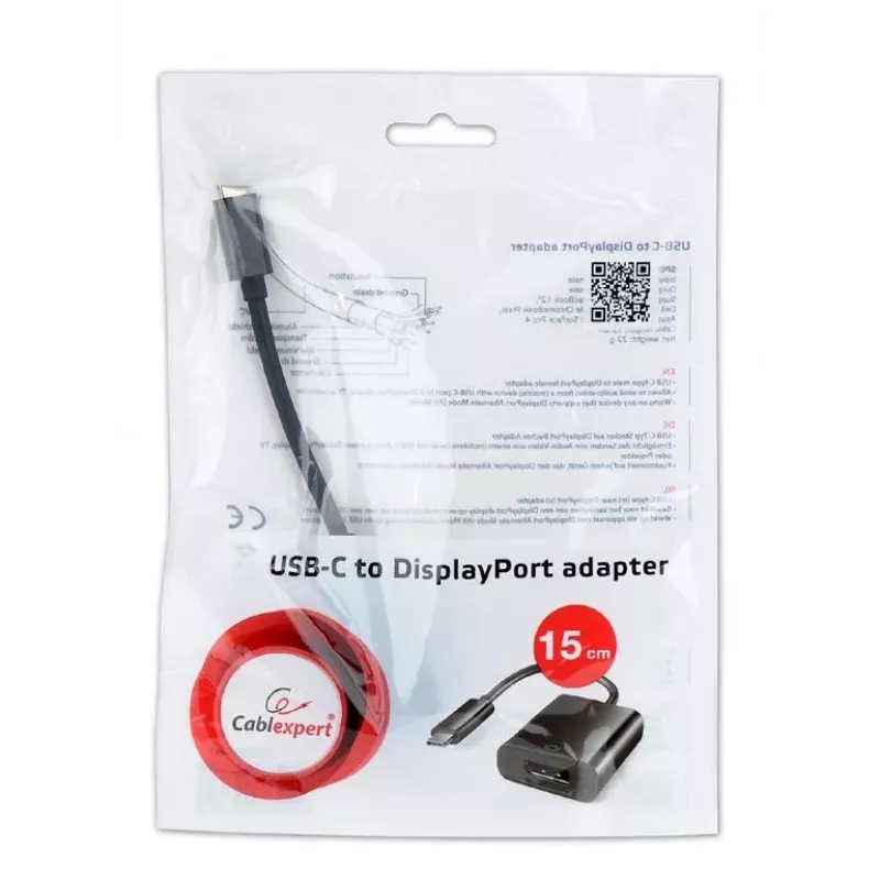 Gembird a-CM-DPF-01 USB grafikos adapteris 3840 x 2160 pikselių, juodas