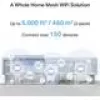 TP-LINK Mercusys Halo H25BE belaidžio tinklo sistema (Wi-Fi 7, dviejų juostų 2,4/5 GHz, 2880 Mbps) 2 vnt. rinkinys, 3 vidinės antenos, balta