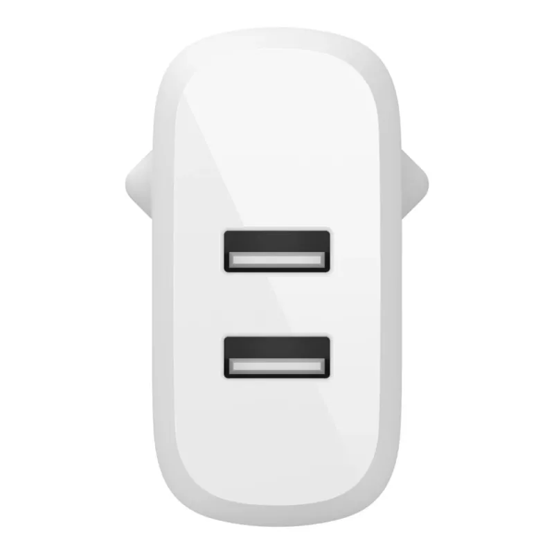 Belkin BOOST CHARGE - Maitinimo šaltinis - 24 W - QC 3.0 - 2 išvesties prievadai (USB) - Baltas (WCB002VFWH)
