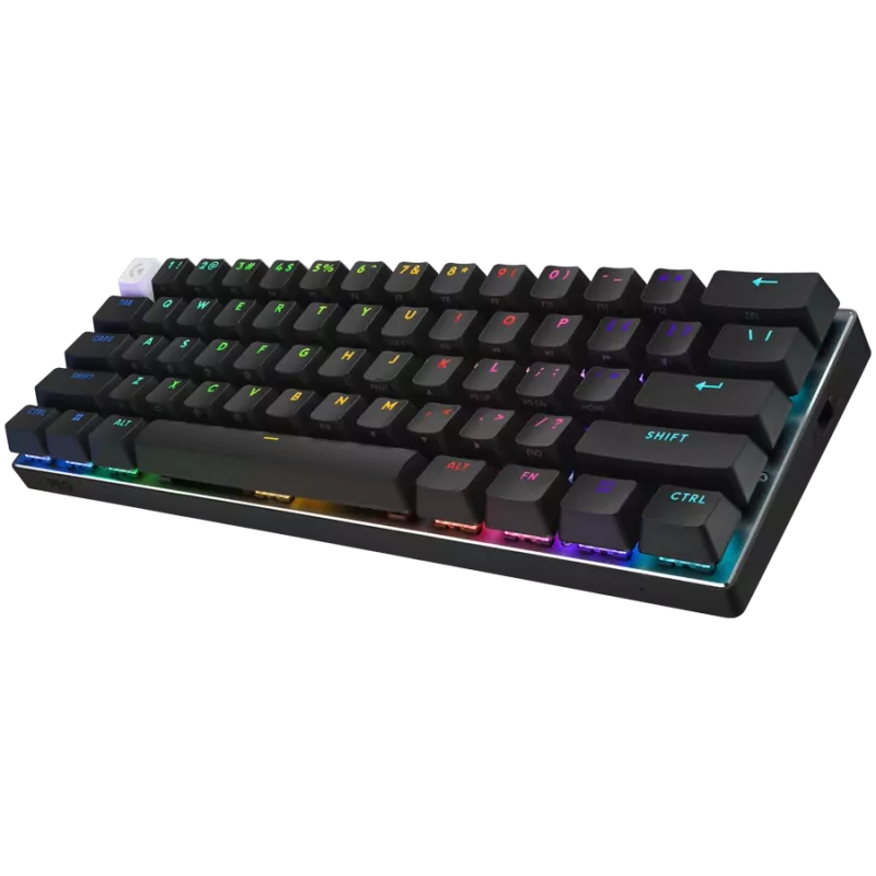 LOGITECH PRO X 60 LIGHTSPEED belaidė žaidimų klaviatūra (taktilinė) - JUODA - PAN - 2.4GHZ/BT - EMEA28i-935 - TAKTILINIS JUNGIKLIS