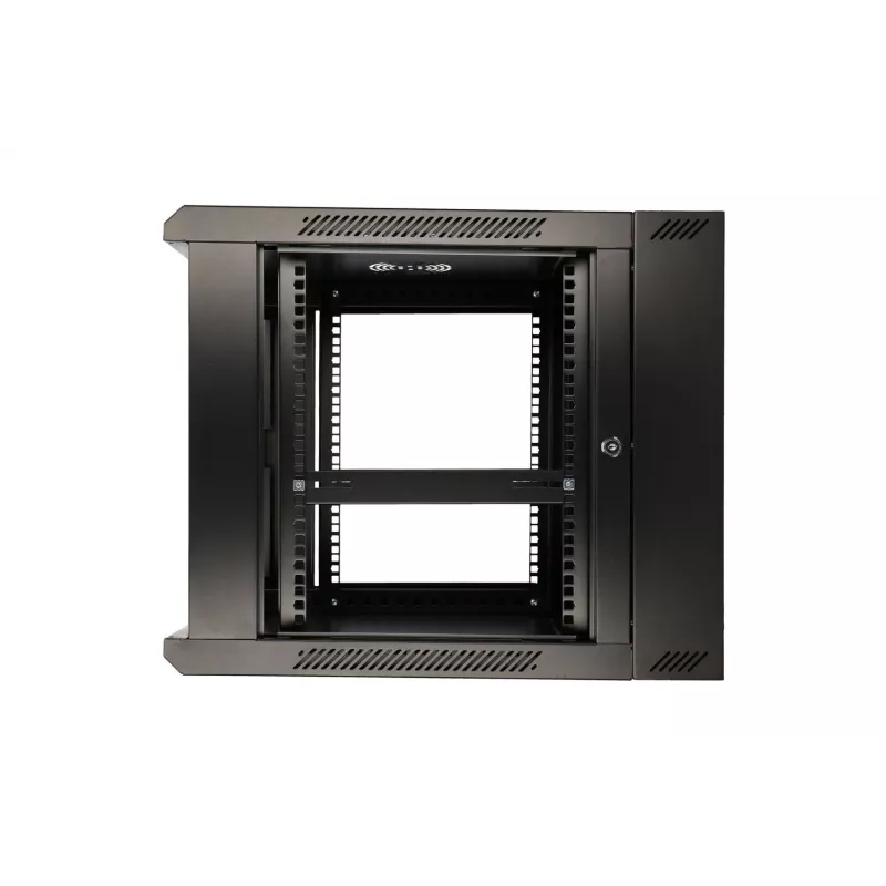 Extralink pakabinama spinta 9U 600x600 AZH juoda, sieninė, varstoma
