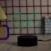 Stalinė LED lempa MANTA SNL122RGB RGB 3D šviesos dekoracija, spalvų kaitos RGB, maitinama per USB