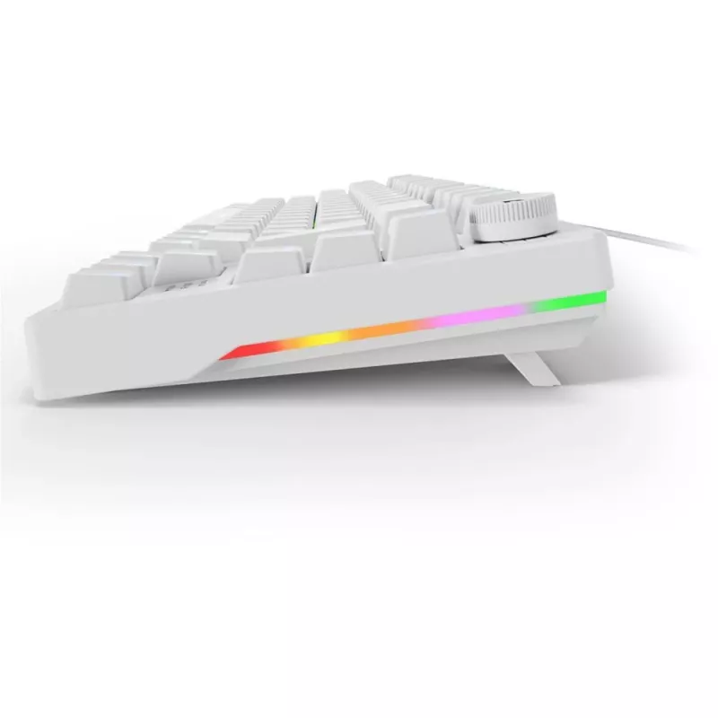 Sharkoon SGK25 75% QWERTZ USB laidinė RGB LED klaviatūra, balta