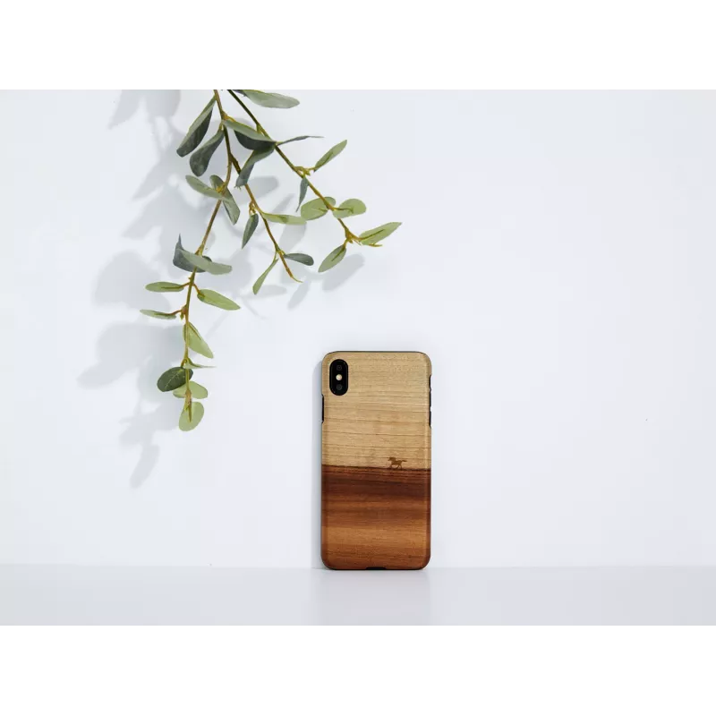 Man and Wood dėklas „iPhone XS Max“ – juodas apsauginis dėklas