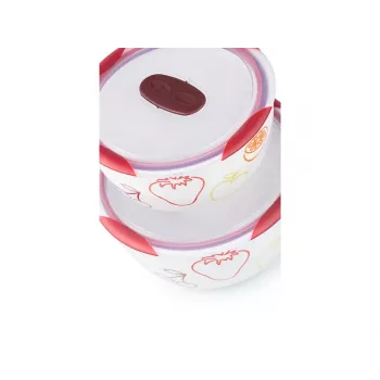 Dubens rinkinys OURSSON BS4781RC/DC apvalus keramikinis 3L baltas 2 vnt.