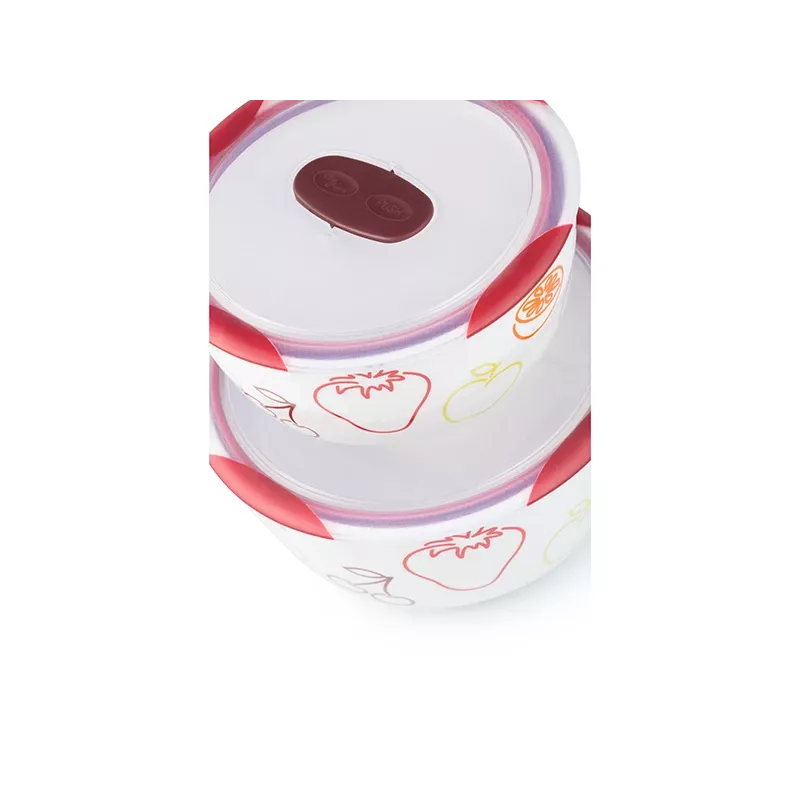 Dubens rinkinys OURSSON BS4781RC/DC apvalus keramikinis 3L baltas 2 vnt.