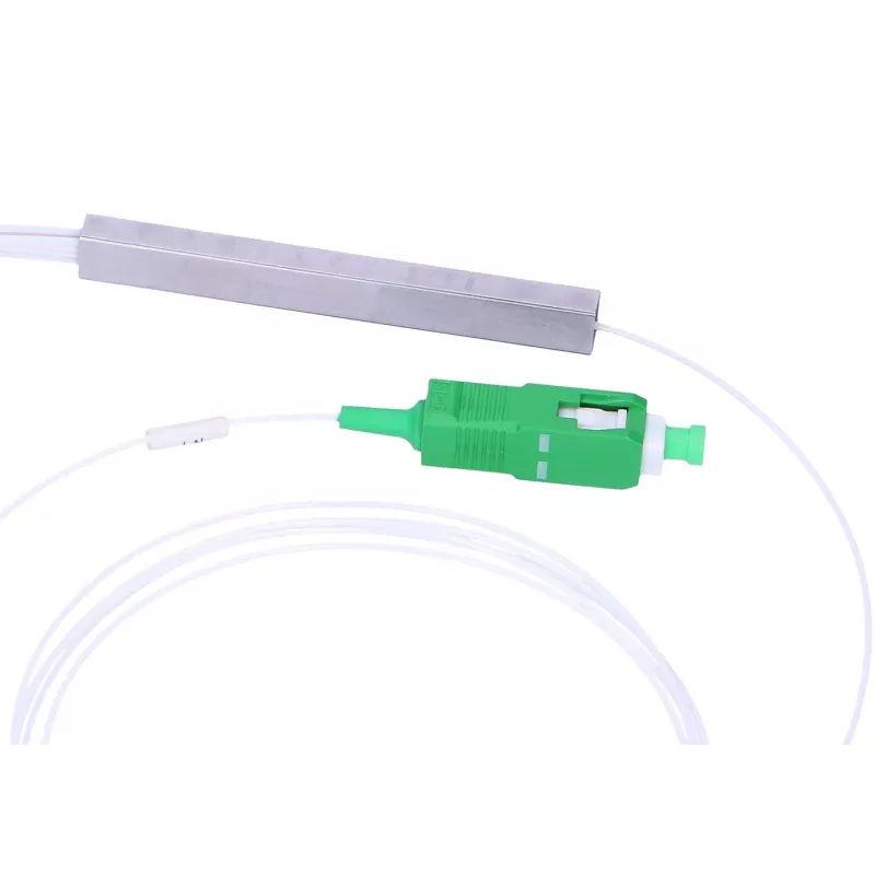 Kabelio skirstytuvas Extralink Splitter 1:8 PLC SC/APC 900um 1.5m Žalia Balta