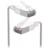 Tinklo kabelis UBIQUITI UACC-CABLE-PATCH-EL-C6A-1M-W — Cat6a, 1 m, RJ-45, permatoma balta