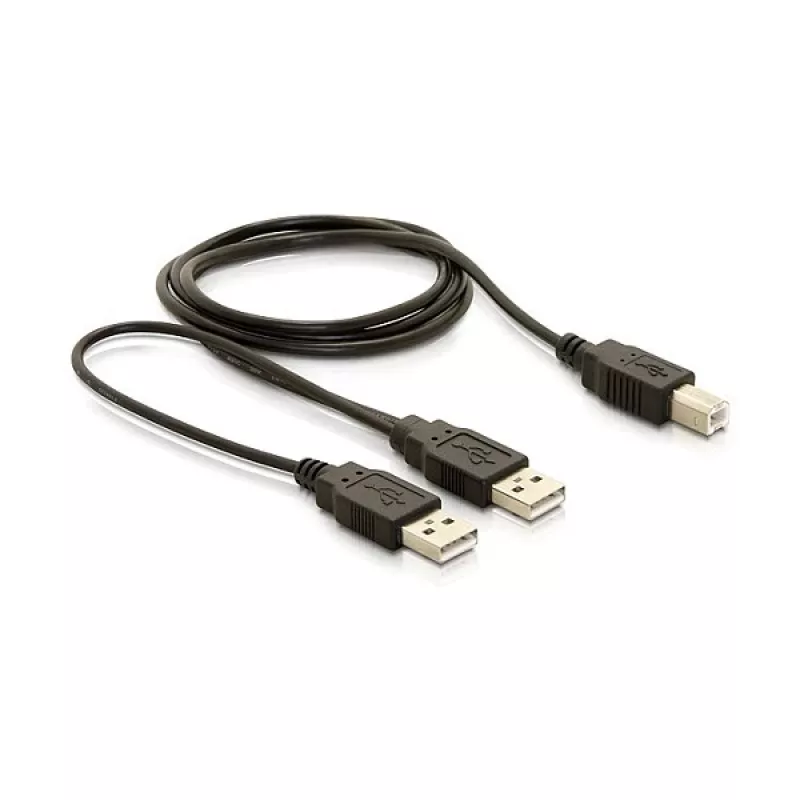 DELOCK laidas USB 2.0 B - > USB-A maitinimo + maitinimo / duomenų