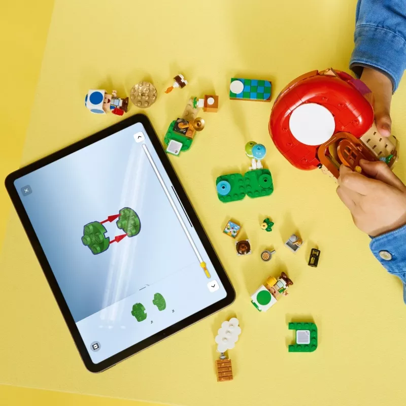 Konstruktorius LEGO Super Mario Vakarėlis Toado namelyje rinkinys 72041 su interaktyviomis žaidimo funkcijomis
