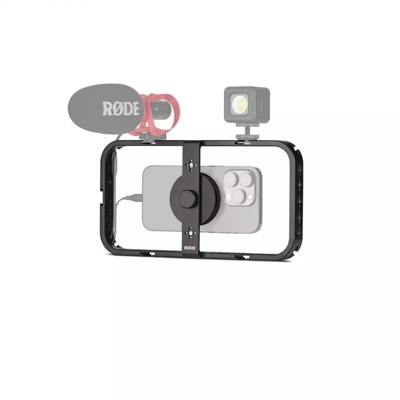 RØDE PHONECAGE kameros narvelis juodas 1/4 3/8 col. plotis 35,5 mm gylis 245 mm aukštis 126 mm