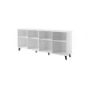 FARO komoda 200x42x82 baltas matinis + ąžuolas craft