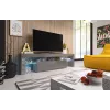 Cama TV stovas TORO 158 pilkas/pilkas blizgus