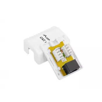 LANBERG išvadinė dėžutė RJ-45 OU6-0001-W, Cat6, balta