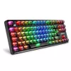Mechaninė žaidimų klaviatūra Sharkoon Crystal Shark Juoda DE su RGB apšvietimu