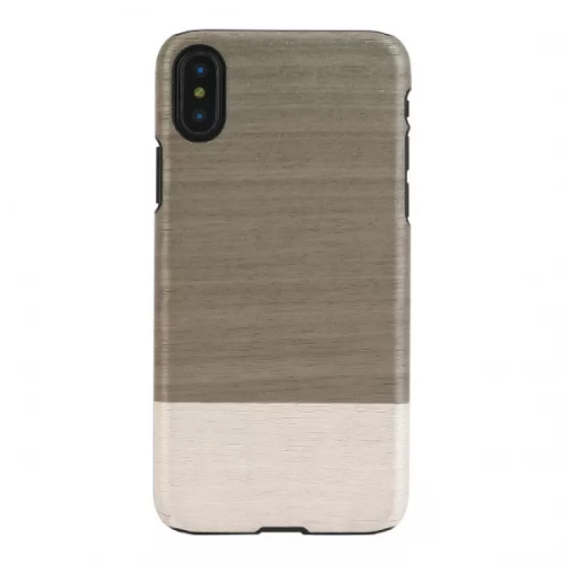 man and wood išmaniojo telefono dėklas iPhone X/XS — juodas, apsauginis kietas galinis dangtelis