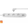 Išmanusis skirstytuvas Denver SHP-300U 3 AC lizdai Type E 4 Baltas