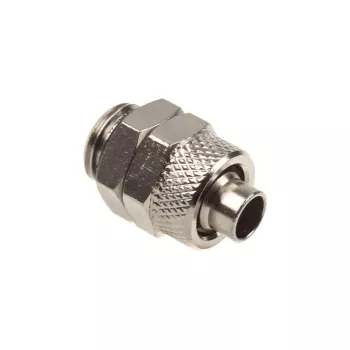 Tiesi jungtis G1/4 colio AG – 11/8 mm – sidabrinė blizgi