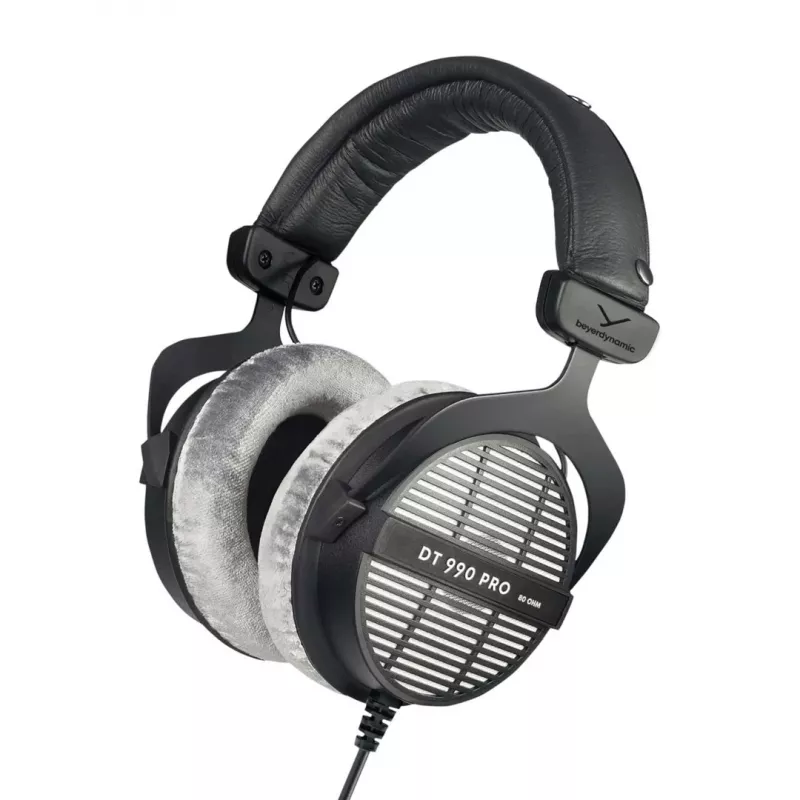 Studijinės ausinės Beyerdynamic DT 990 PRO 80 Ω, laidinės, ausis dengiančios, 3 m laidas, juodos