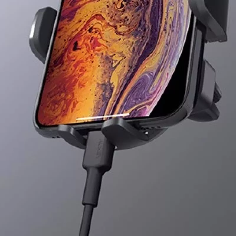 Telefono laikiklis Aukey HD-C48 reguliuojamas 360° išmaniesiems telefonams ir mažiems planšetiniams kompiuteriams, spaustuko tvirtinimas, pasukama ranka