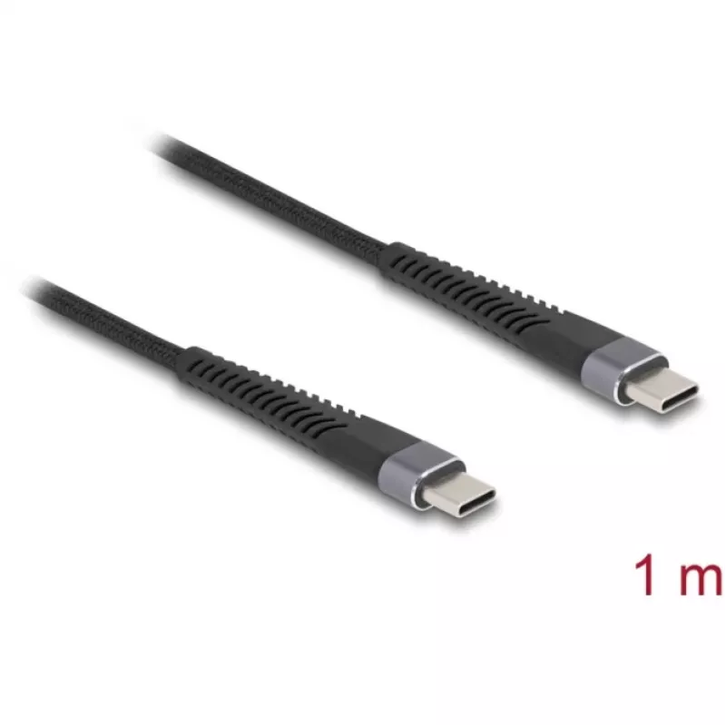 USB laidas DeLOCK 81124 USB 2.0 1m USB C juodas