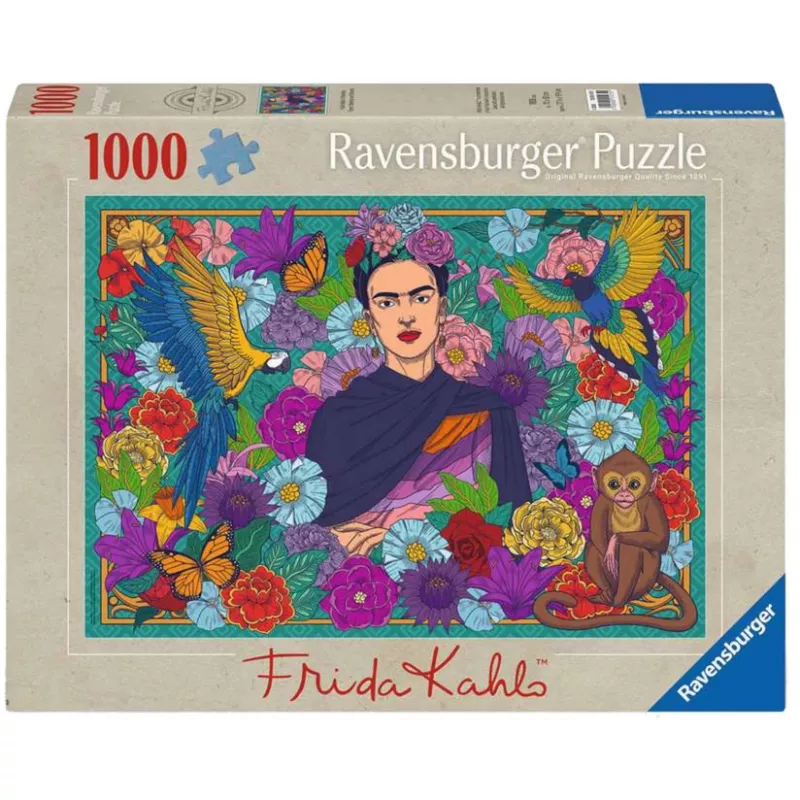 Dėlionė - Frida Kahlo rojus: Papūgos, Beždžionės 1000 dalių