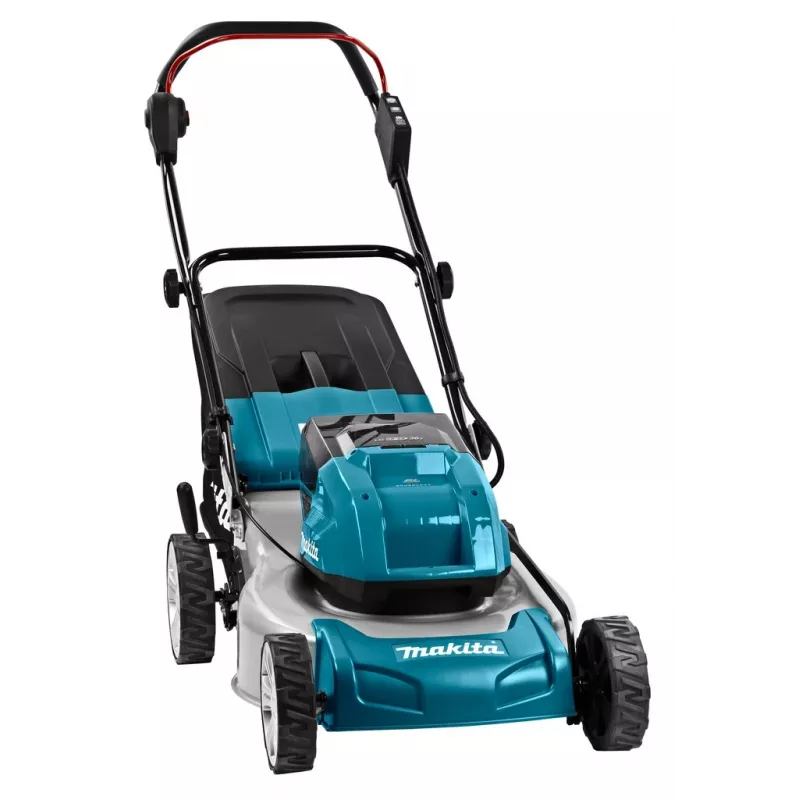 Makita DLM460PT2 vejapjovė Stumdoma vejapjovė Akumuliatorinė Juoda, Mėlyna, Pilka