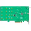 HighPoint magistralės adapteris Rocket 1204 PCI-Ex8v3 - 4x M.2 NVMe - NVMe - PCI-Express