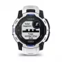 Išmanusis laikrodis GARMIN Instinct 2 45 mm, MIP 0,9 colio (176×176), GPS, saulės energija, silikoninis dirželis mėlynas/baltas