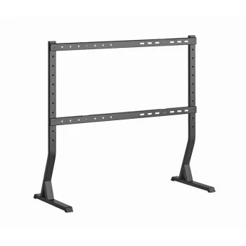 Grindinis TV stovas GEMBIRD TVS-D90F-01 45–90 colių televizoriams, plieninis, fiksuoto aukščio, VESA 200x200–800x400, maks. apkrova 60 kg, 970×800×525 mm