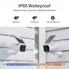 Safemo SC1 SolarCam, 4K UHD vaizdo įrašas, 8× priartinimas, 132° vaizdas, naktinis matymas, „Wi-Fi“ 2,4 GHz, 1,5 W saulės, balta
