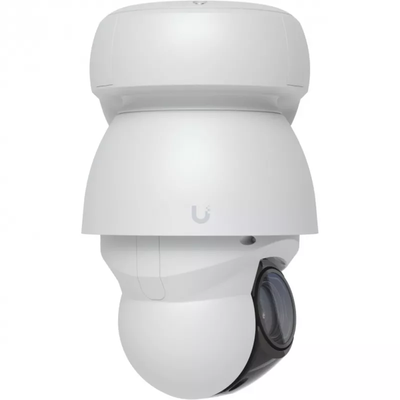 IP apsaugos kamera UBIQUITI UVC-AI-PTZ-W — AI PTZ pramoninė sferinė 3864×2160, 22× optinis priartinimas, 360° pasukimas, laidinė, tvirtinimas prie sienos/stulpo/stalo, balta