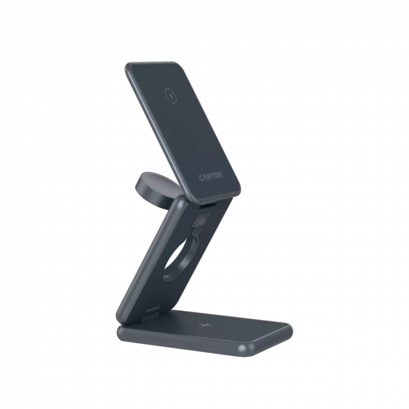 CANYON Sulankstomas belaidis įkroviklis OnCharge 309 15W 3in1 Metal